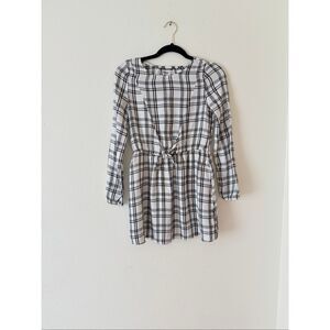 Epic Thread Girls white plaid Dress size Large